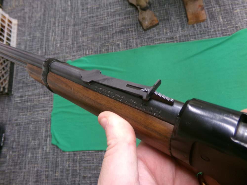 ITHACA MODEL M-49 SINGLE SHOT LEVER ACTION 22 LR WALNUT ALL ORIGINAL-img-10