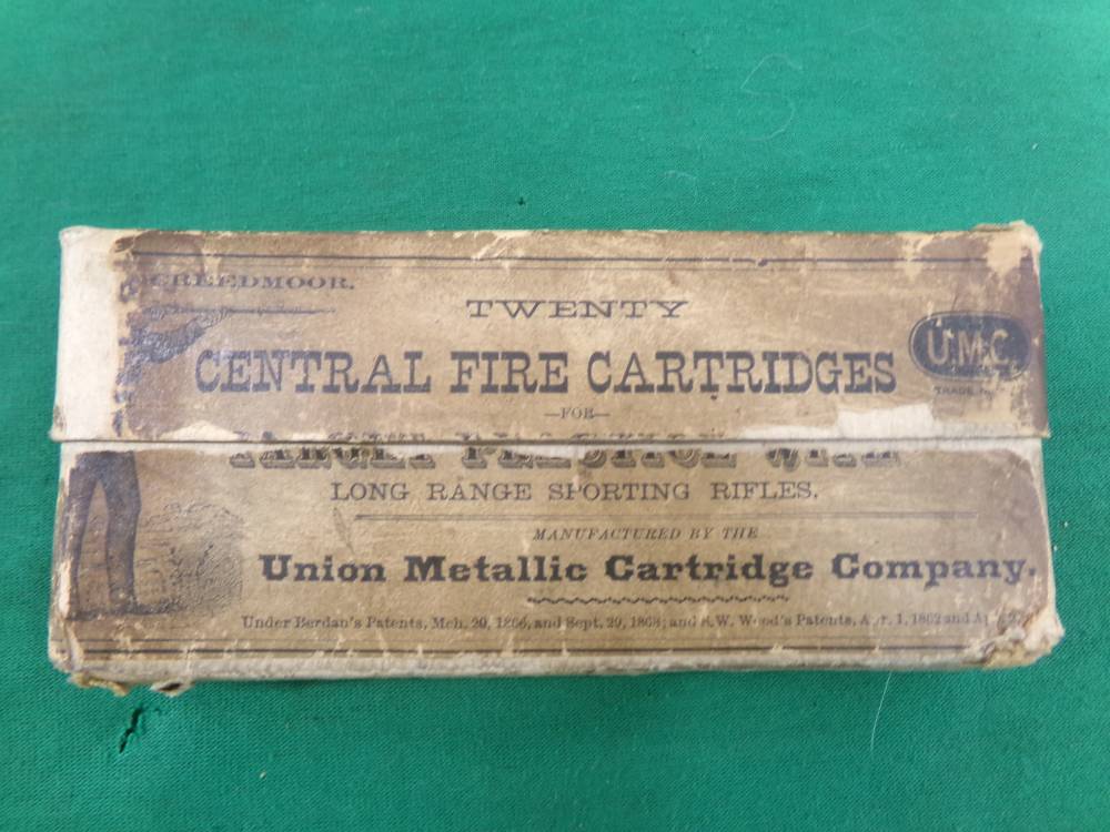 UNION METALLIC CARTRIDGE CO 40-50 SHARPS BOTTLENECK 20 ROUND ORIGINAL BOX -img-5