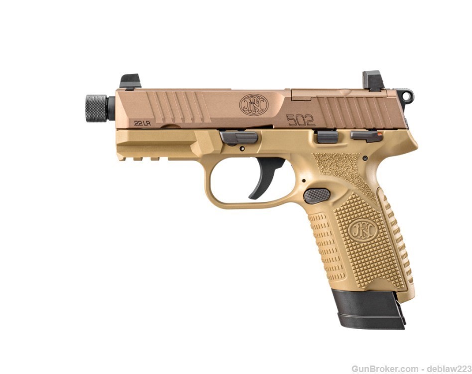 FN 502 Tactical FDE 22LR Pistol LayAway Option 22 66101006 66-101006-img-2