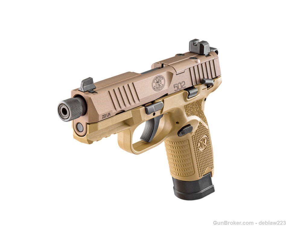 FN 502 Tactical FDE 22LR Pistol LayAway Option 22 66101006 66-101006-img-0