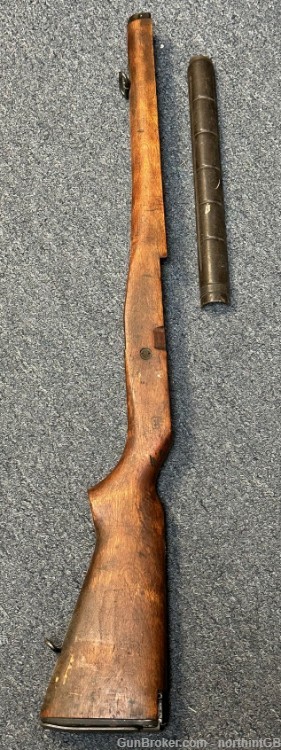 US GI M14 VIETNAM ERA WOOD STOCK SET WITH HAND GUARD. -img-0