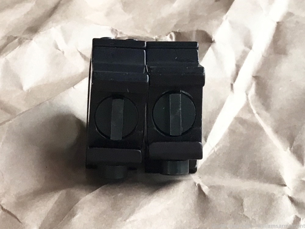Light weight Heavy duty 1" scope rings with cross bars Picatinny pic rail -img-4