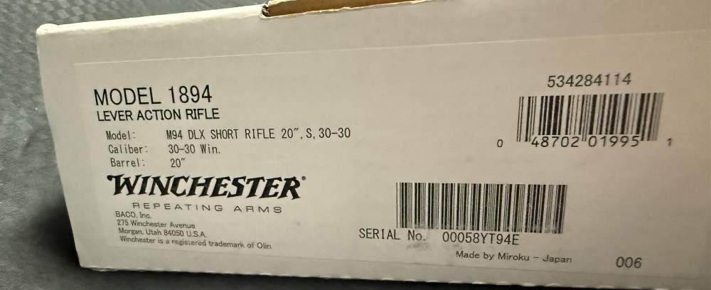 BEAUTIFUL WINCHESTER 1894 DELUXE 30-30WIN #58-img-13
