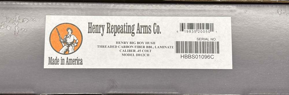 Henry Lever Action SPD Hush H012CH .45LC 16.5" 7+1 CF Factory New-img-13