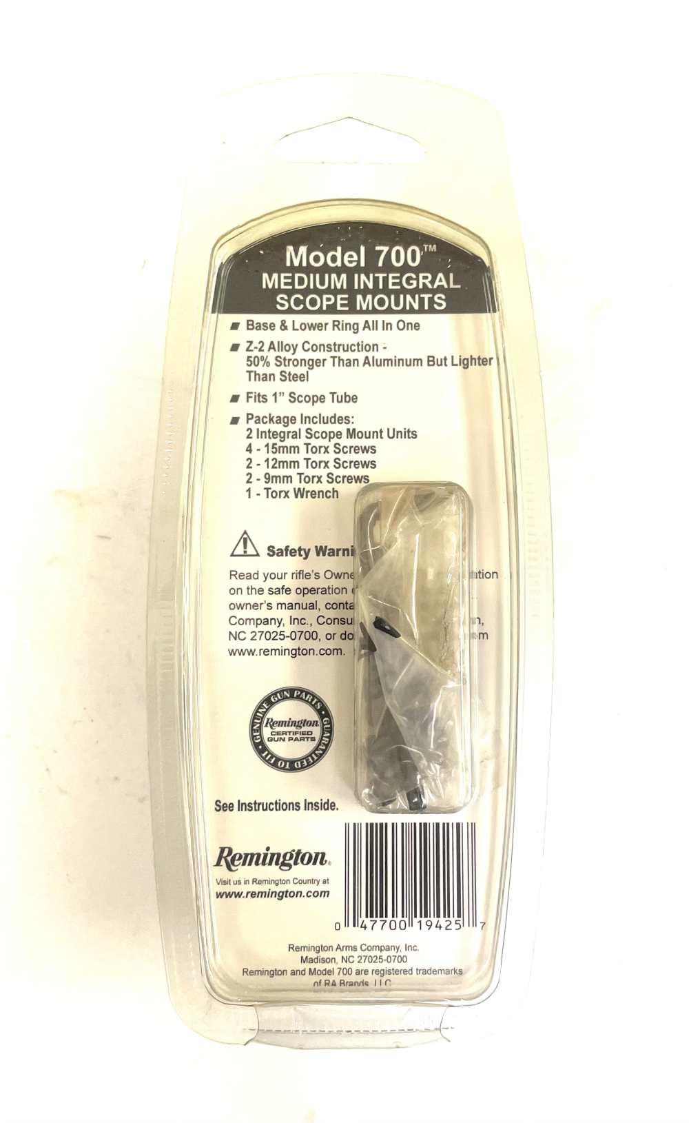 Remington 700 2-pc Medium Integral Scope Mounts – Qty. 2-img-1