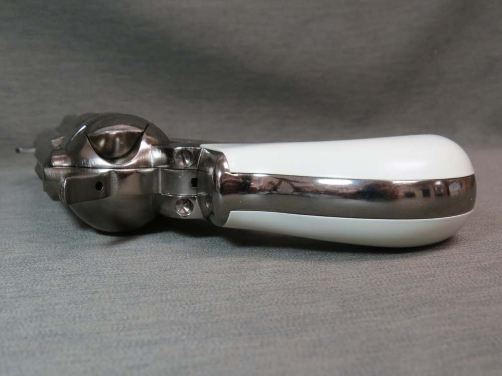 Taylor's & Co Pietta 1873 Nickel Flattop Birdshead Revolver 3.5" 200072-img-8