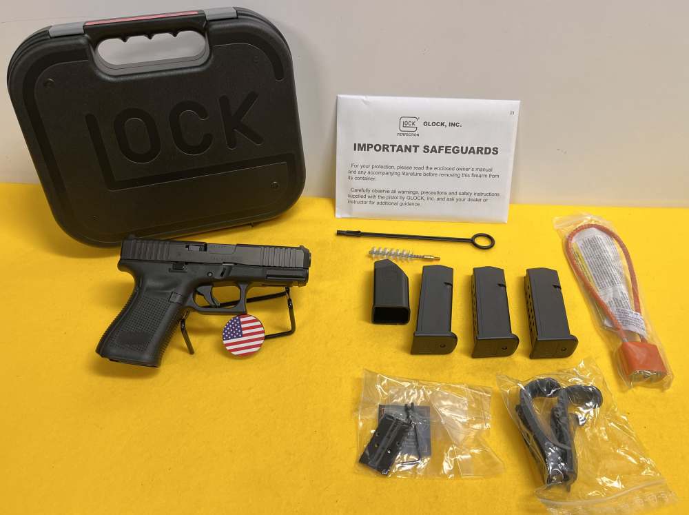 New Glock G19 Gen 5 MOS 9mm Pistol 15rd Mags Handgun Austria-img-0