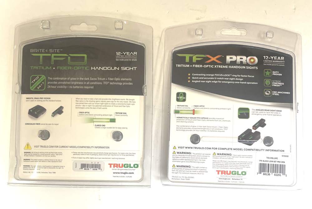 TruGlo Sights for Glock & Springfield – Qty. 2 (TFO/TFX Pro)-img-1