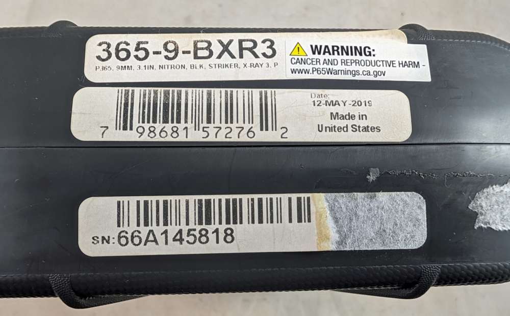 2019 Sig Sauer P365 9mm BXR3 3.1" 12+1 XRAY Sights 365 Holster-img-12
