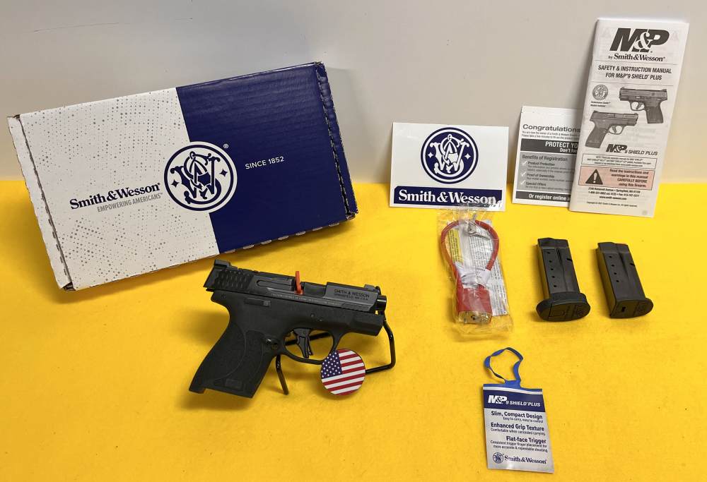 New Smith & Wesson M&P 9 Shield Plus Pistol 9mm Handgun Optic Ready 13rd SW-img-0