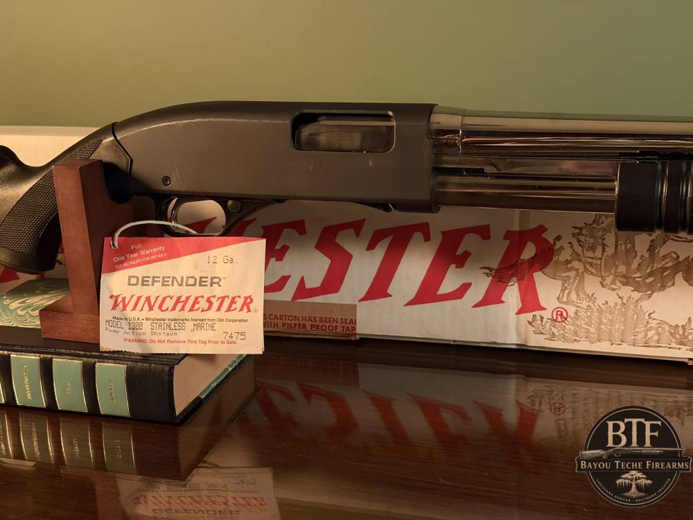 NIB Winchester 1300 Stainless Marine 12GA 18” Defender Box Hang Tag-img-1