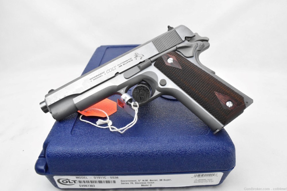 Colt Classic Government 1911 .38 Super O1911C-SS-38 -img-0
