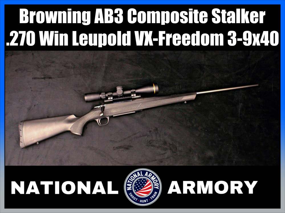 Browning AB3 Composite Stalker .270 Win Leupold 3-9x40-img-0