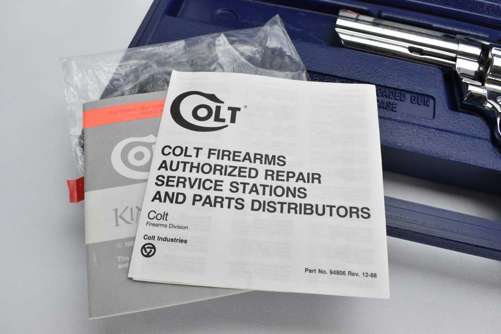 1991Colt King Cobra with Factory ULTIMATE Bright Stainless Finish AA3041 4"-img-34