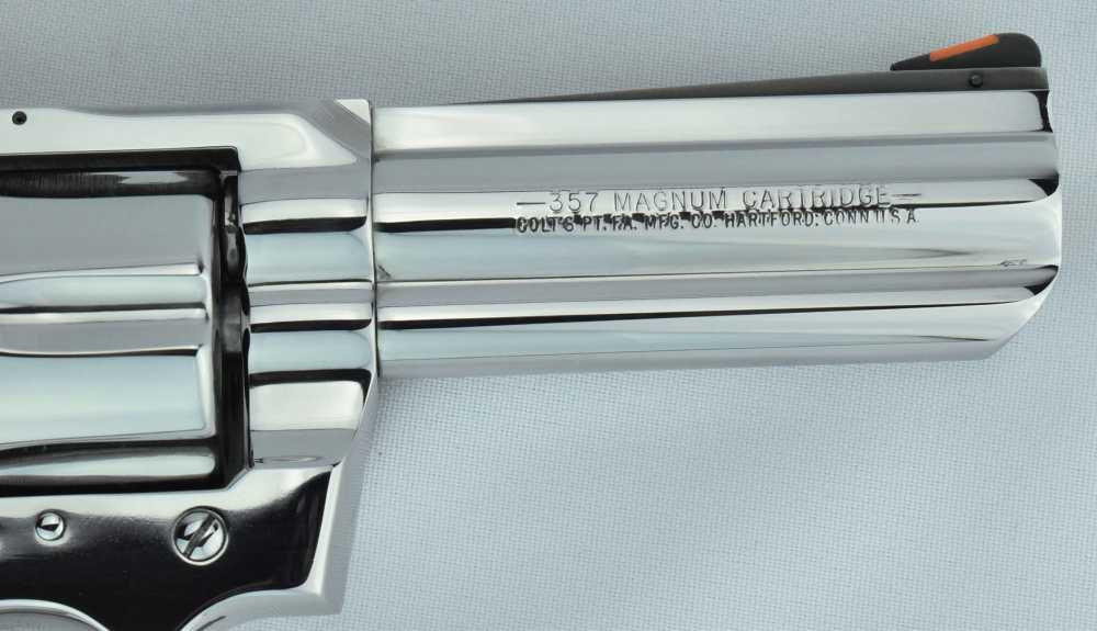 1991Colt King Cobra with Factory ULTIMATE Bright Stainless Finish AA3041 4"-img-13