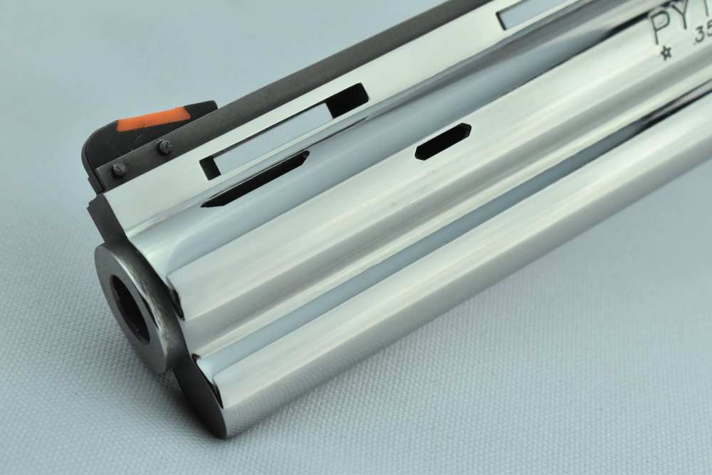 1989 FACTORY ULTIMATE Bright Stainless Steel 8" Python I3081 DOUBLE PORTED -img-2