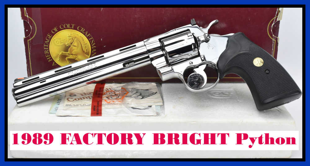 1989 FACTORY ULTIMATE Bright Stainless Steel 8" Python I3081 DOUBLE PORTED -img-0