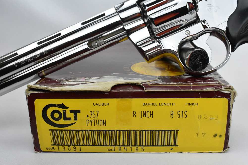 1989 ULTIMATE  Bright Stainless Colt Python .357 Mag w Original Box I3081 -img-2