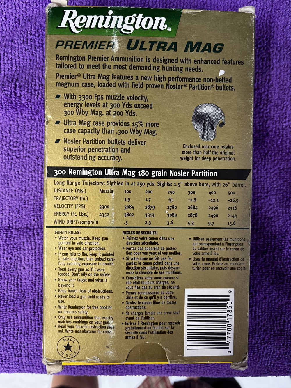 20 Rounds of NEW PREMIER REMINGTON .300 ULTRA MAG Ammo - NO RESERVE-img-2