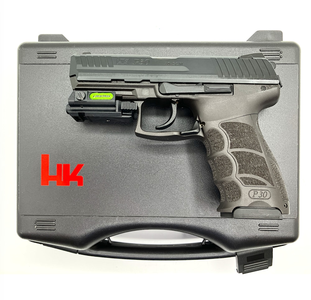 HECKLER & KOCH (HK) P30 V3 w/ Green LaserMax, Factory Box, Grips & 2 Mags-img-0