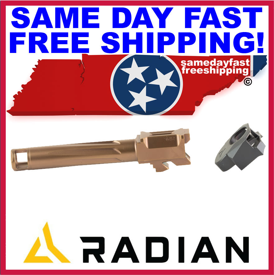 Radian AFTERBURNER RAMJET Gen5 G19 G19X G45 Compensator Barrel BRONZE R0832-img-1