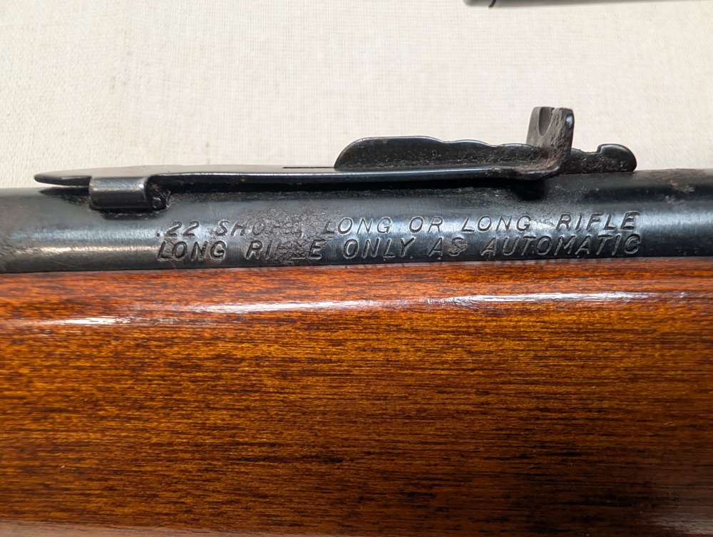 Stevens Model 87B .22 Rifle 23" Barrel Weaver V22 875 Tip-Off Scope Good-img-11