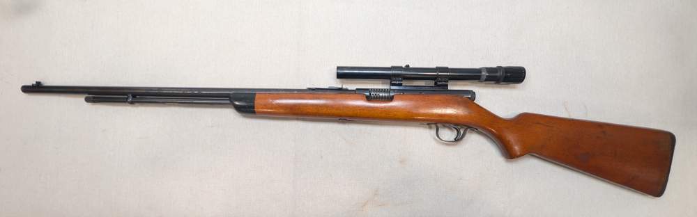 Stevens Model 87B .22 Rifle 23" Barrel Weaver V22 875 Tip-Off Scope Good-img-4