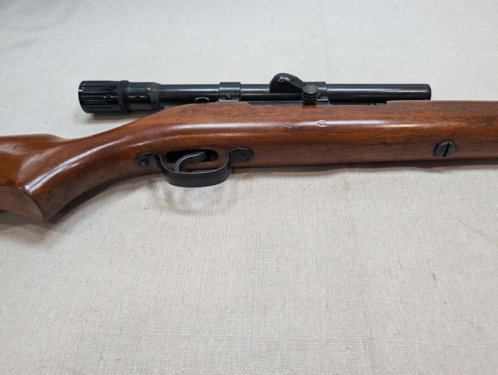Stevens Model 87B .22 Rifle 23" Barrel Weaver V22 875 Tip-Off Scope Good-img-13