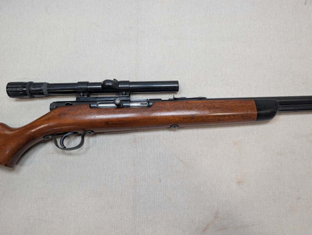 Stevens Model 87B .22 Rifle 23" Barrel Weaver V22 875 Tip-Off Scope Good-img-2