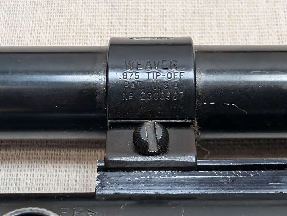 Stevens Model 87B .22 Rifle 23" Barrel Weaver V22 875 Tip-Off Scope Good-img-10