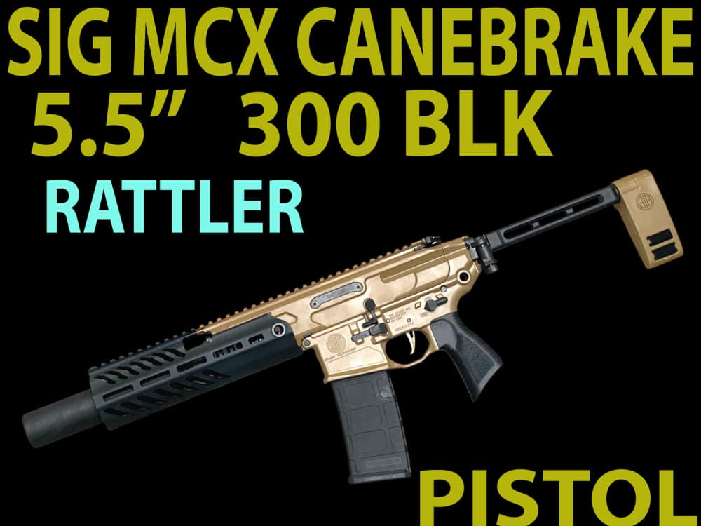 SIG MCX RATTLER CANEBRAKE 300 BLK, 5.5", SD RAIL, INERT SUP, FDE-img-0