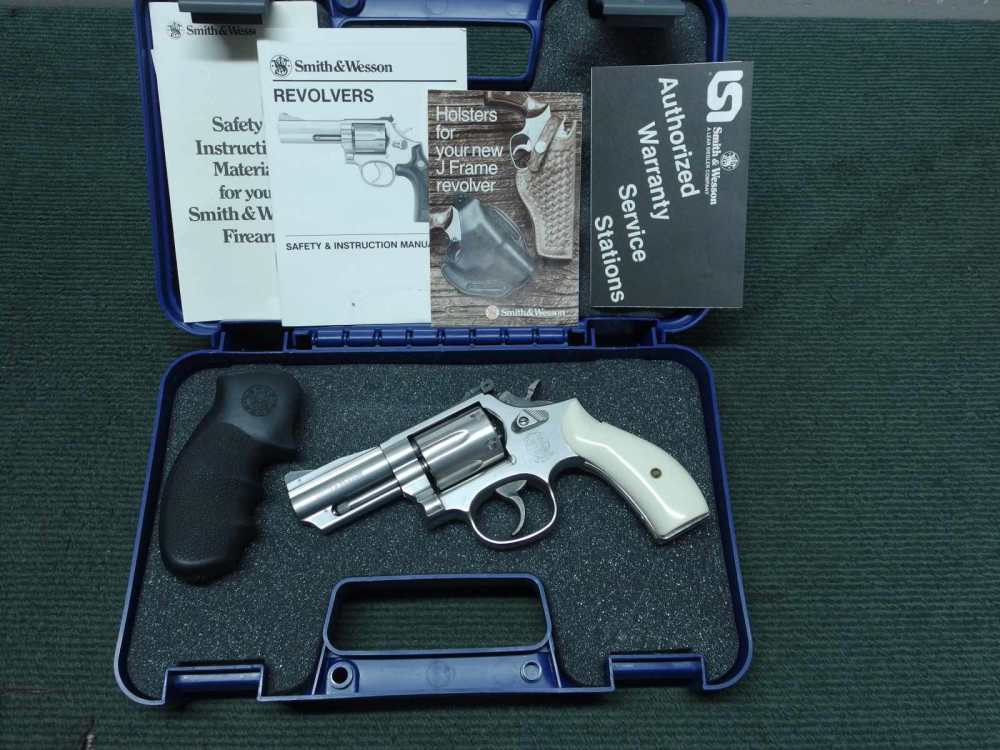 SMITH & WESSON 66-4 .357 MAG - 3-INCH - FACTORY MAG-NA-PORT - BOX & PAPERS-img-0