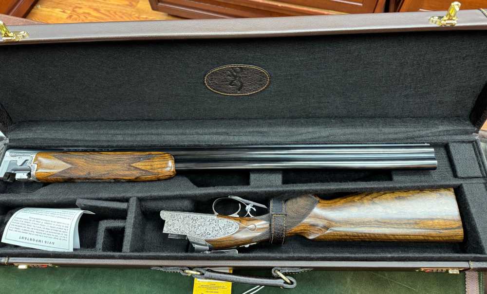 Browning Shotgun Gun Case, 33 1/2", Solid Wood Frame, Wool Interior, New-img-0