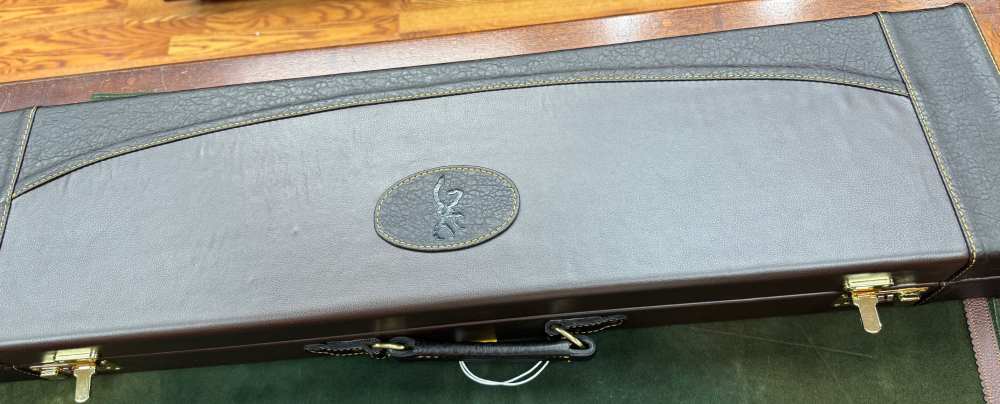 Browning Shotgun Gun Case, 33 1/2", Solid Wood Frame, Wool Interior, New-img-2
