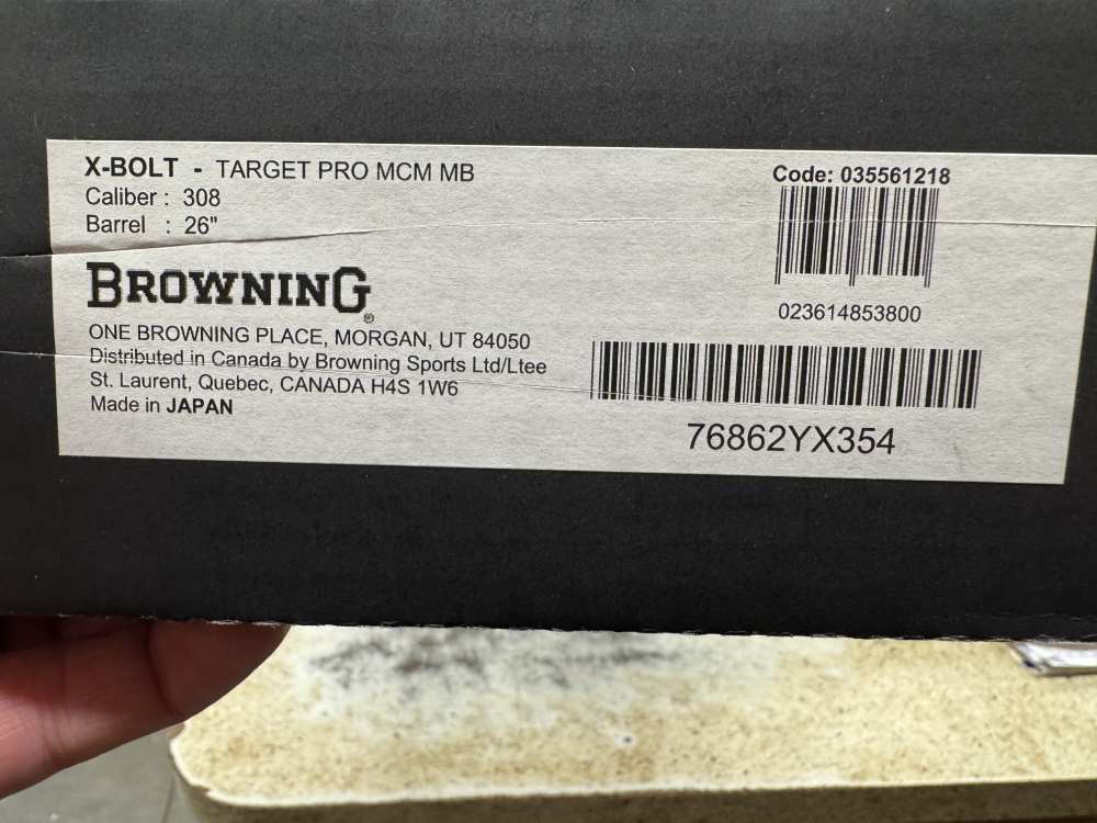 Browning X-bolt Target Pro Mcmillan Stock 308 Win SS Threaded   New In Box-img-15