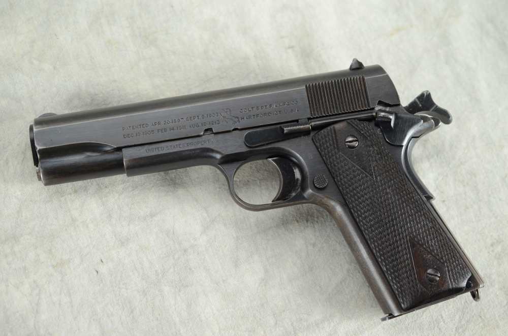1918 Colt 1911 Black Army .45 ACP USGI WWI -img-0