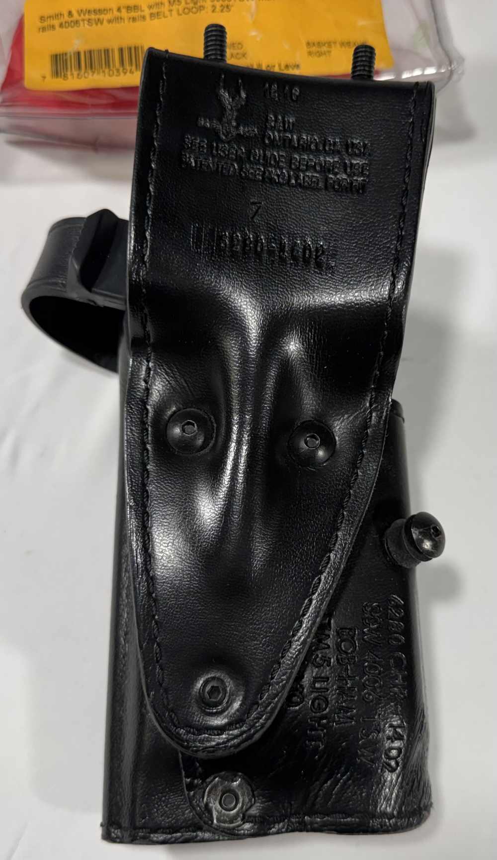 Safariland Holster S&W 4" BBL w/ M5 Light w/ Rails Belt Loop 2.25"-img-3