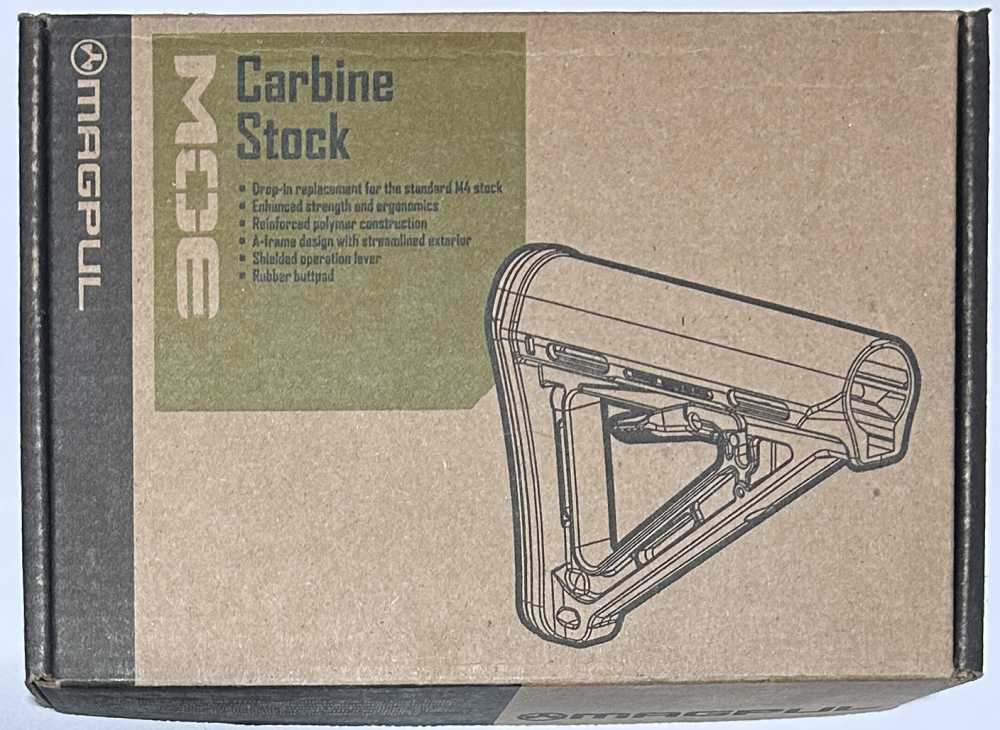 Magpul MOE Carbine Stock New AR15 Grey MAG401-GRY commercial buffer-img-0