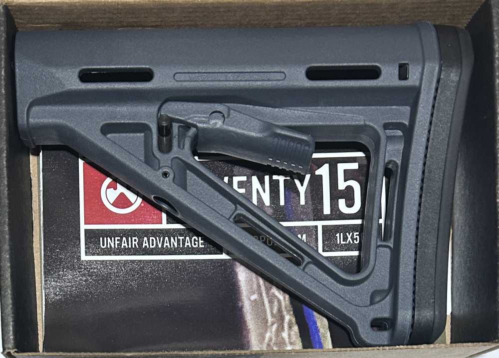 Magpul MOE Carbine Stock New AR15 Grey MAG401-GRY commercial buffer-img-1