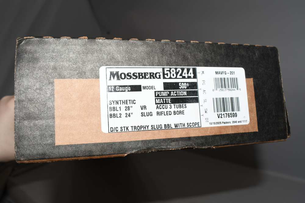 Excellent New Mossberg 500 Field Deer Combo 12 G Shotgun W Box-img-36