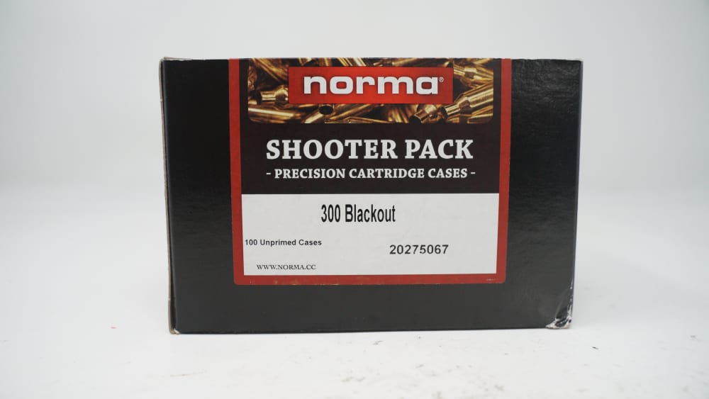 NORMA SHOOTER PACK PRECISION CARTRIDGE CASES 100 X 300 BLACKOUT-img-0