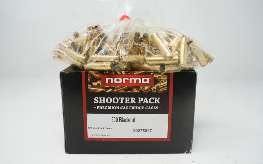 NORMA SHOOTER PACK PRECISION CARTRIDGE CASES 100 X 300 BLACKOUT-img-3