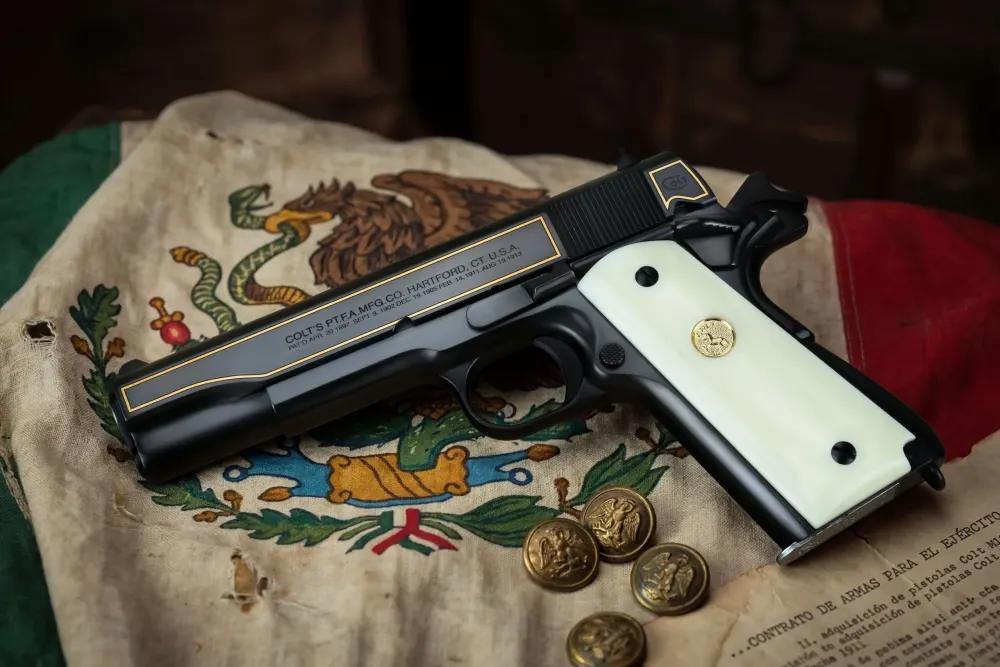 Colt 1911 Mexican Contract .38 Super SK Customs 1 of 300 Serial #101-img-7