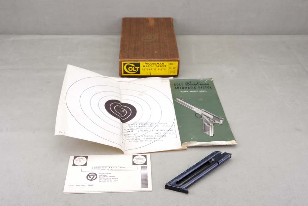 1971 Colt Woodsman Match Target 22 LR 4 1/2'' 99% W/ Orig Box & Papers-img-7