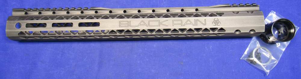 Black Rain Spec-15 Stripped, Forged AR15 Receiver Set + 15" Slim Handguard-img-9