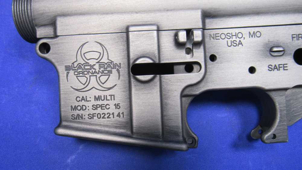 Black Rain Spec-15 Stripped, Forged AR15 Receiver Set + 15" Slim Handguard-img-2