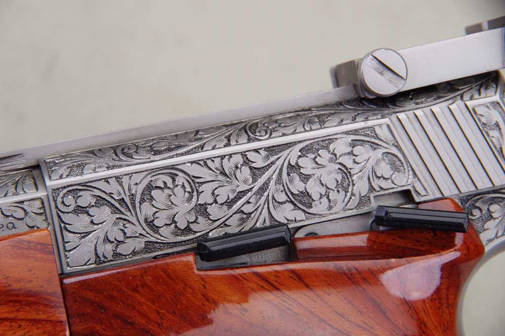 1971 Browning Medalist Renaissance 22 LR 6.5'' Engraved 1 Of 382 NIC -img-18