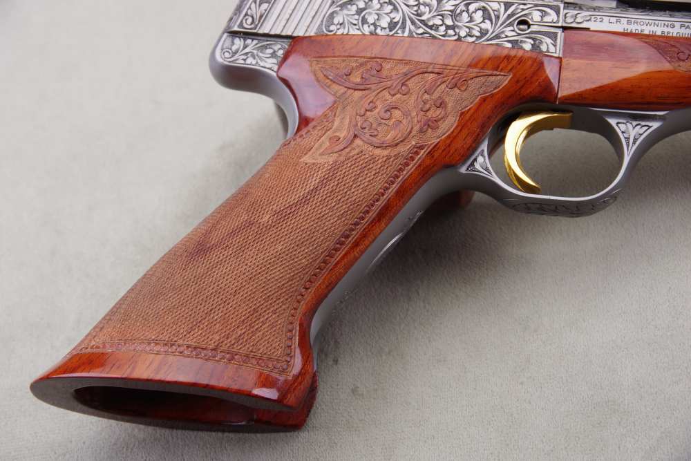 1971 Browning Medalist Renaissance 22 LR 6.5'' Engraved 1 Of 382 NIC -img-15