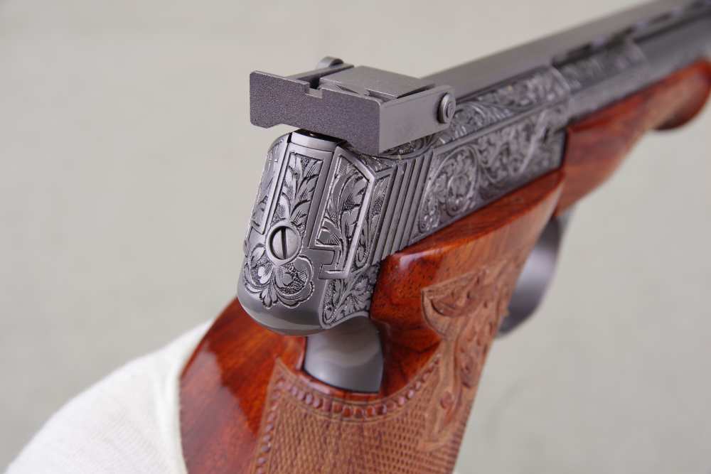 1971 Browning Medalist Renaissance 22 LR 6.5'' Engraved 1 Of 382 NIC -img-29