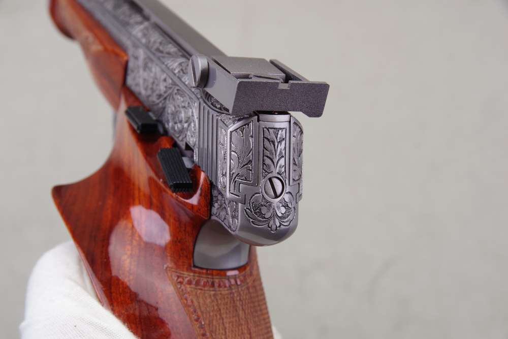 1971 Browning Medalist Renaissance 22 LR 6.5'' Engraved 1 Of 382 NIC -img-28